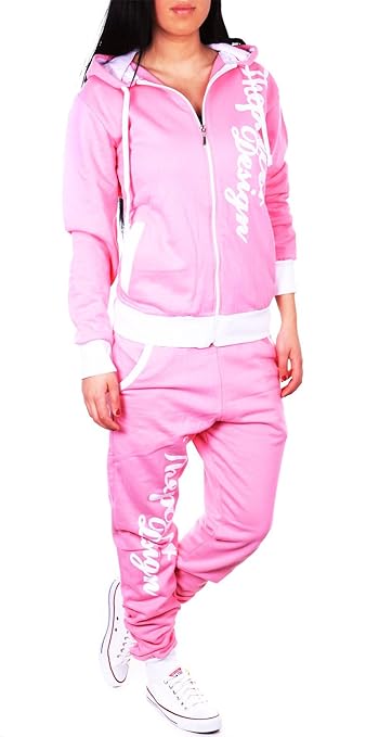 Violento Kinder Mädchen Jogginganzug Jogging Hose Jacke Sportanzug Sporthose Fitness Hoodie