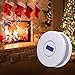 Combination Photoelectric Smoke Detector/Carbon Monoxide Detector for Home, Battery Operated Travel Portable Fire CO Alarm with Sound Warning and Digital Display