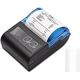 Receipt Printer, Sunydog Portable Mini Thermal Receipt Printers USB Receipt Bill Ticket Printer with 58mm Print Paper, Fit for Android Fit for Win, Thermal Printers for Restaurants Sales Retail