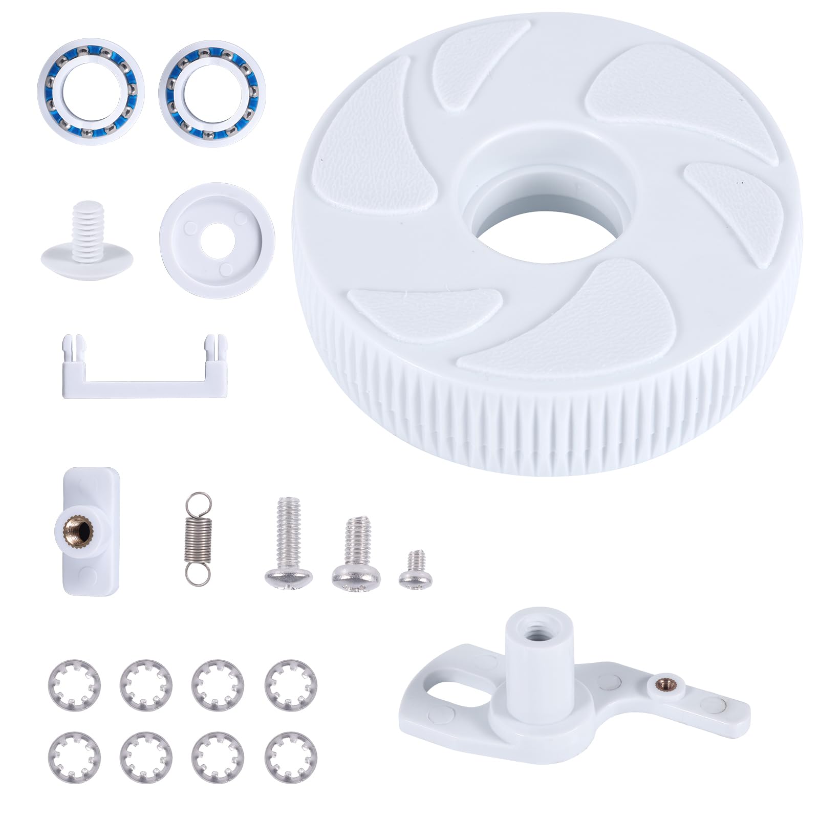 Gosknor Pool Cleaner Idler Wheel Replacement Part, Pool Cleaner Swing Axle Kit C36 Components Polaris 280 Rebuild Kit Ball Bearing C60 Wheel Screw C55 Washer C64 Compatible with Polaris 280 180