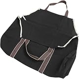 DEWIN Large Canvas Firewood Log Carrier Bag Holder Outdoor Heavy Duty Wood Carry view 4