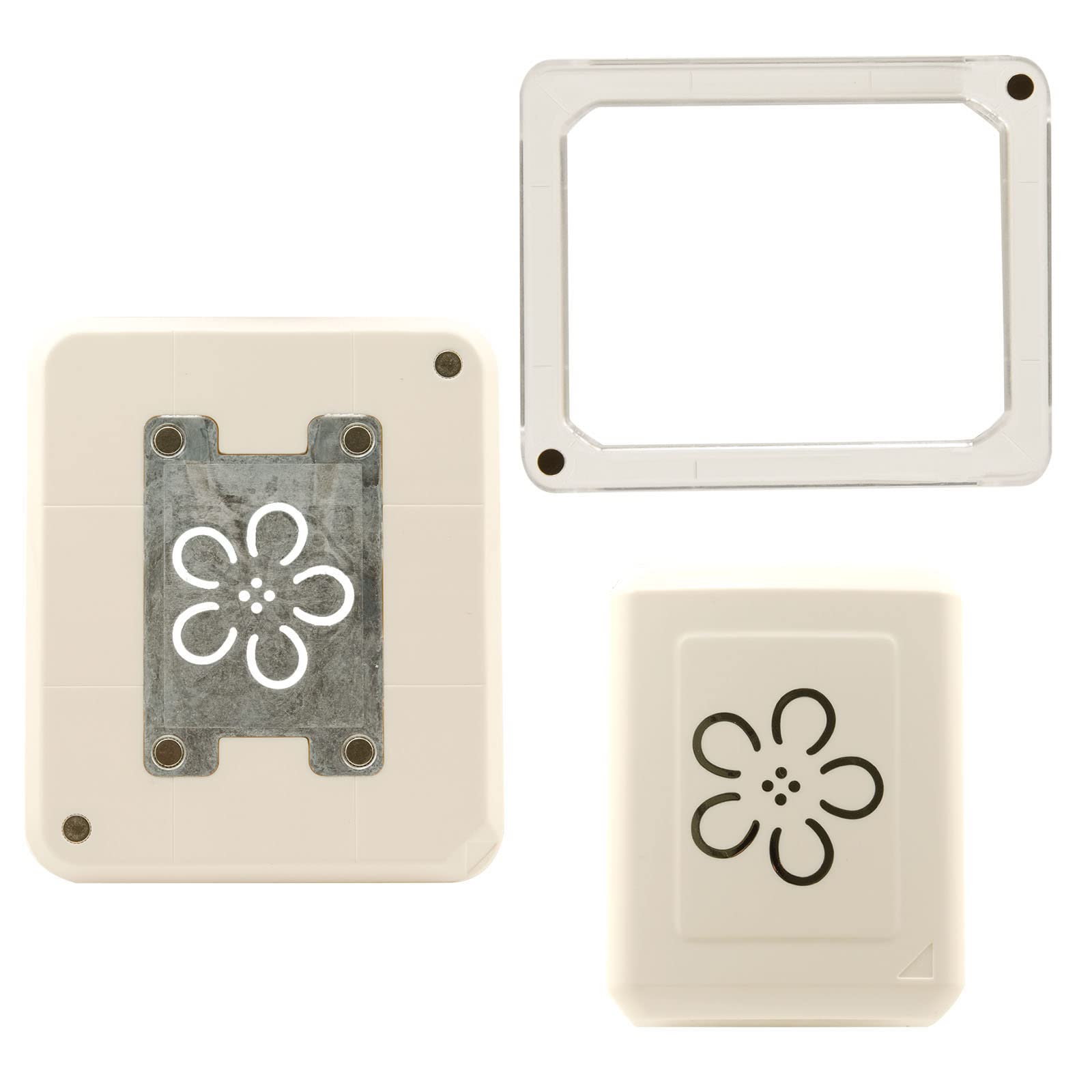 Vaessen Creative Magnetic Paper Punch - 3D Pop-Up Flower - 3,8 x 4,6 cm - Circle Cutter for Crafting and Card Making