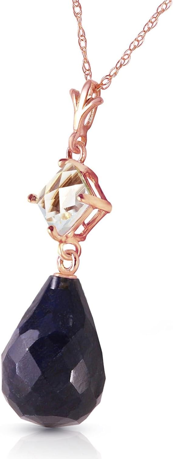 ALARRI 14K Solid Rose Gold Necklace w 