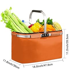 Market Basket Collapsible Large Reusable Shopping