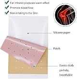 MYMULIKE 20Pcs Pain Relief Patches Heat Patches 12h Long Lasting Knee Back view 6