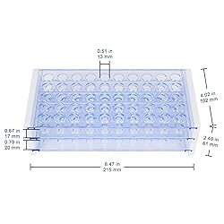 Labasics Test Tube Rack, 3-Tier Detachable Blue
