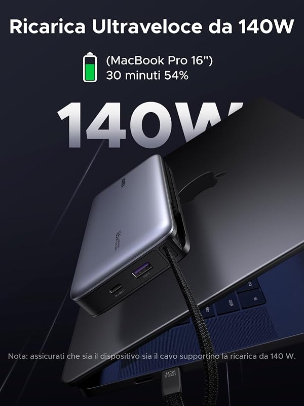 Nexode 165W Power Bank 25000mAh Caricatore Portatile PC PD3.1 140W