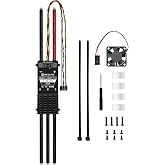 SEQURE 200A Brushless ESC 5-14S Lipo for Drones Helicopters Surfboards | Electric Speed Controller with 12V 15A BEC and 5V Fan AM32
