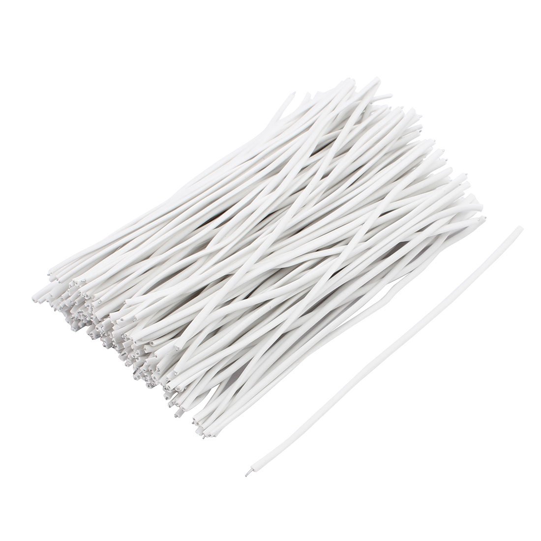 sourcingmap 200pcs 100mm x 1mm White Plastic Packaging Ties