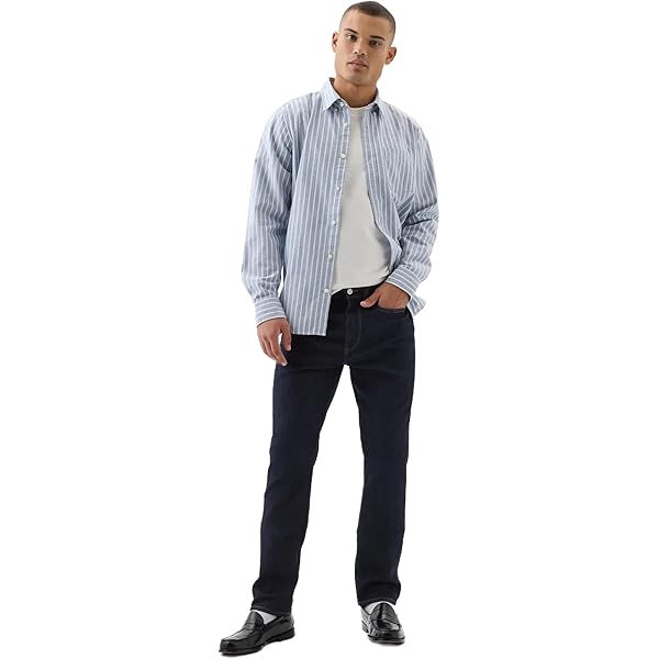 INKD - Pantalones Vaqueros Para Hombre, Talla Media, Mezcla