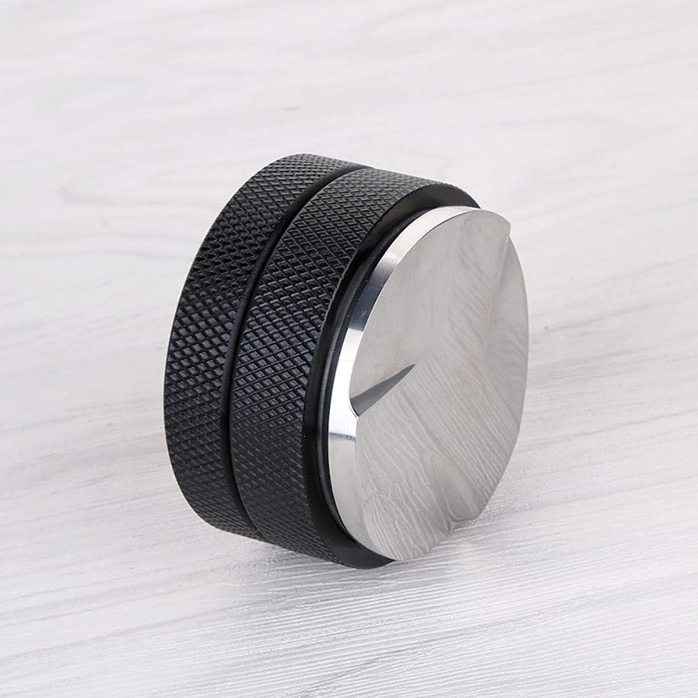 Xianjun Stainless Steel Cloth Coffee Tamper 58mm/51mm Adjustable Height Three Leaves Powder Hammer Cloth Powder Hammer Coffee Distributor Coffee Distribution Tool Espresso Tamper
