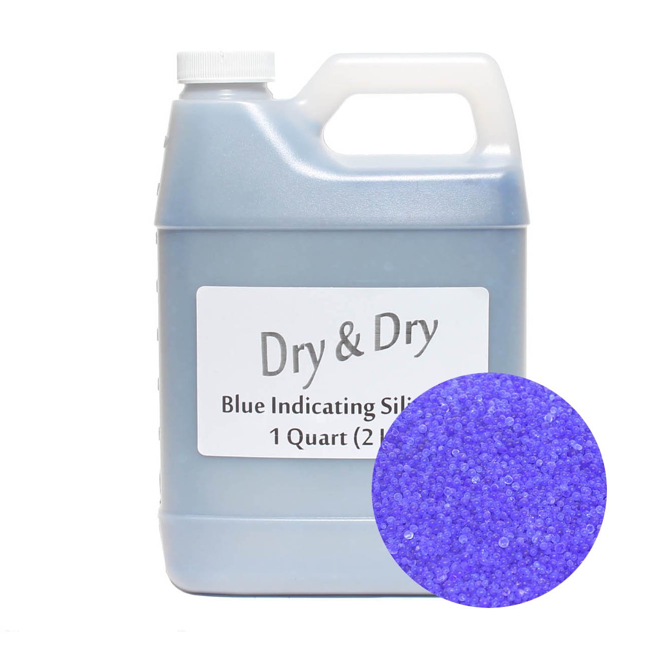 1 Quart Blue Replacement Desiccant Indicating Silica Gel Beads 2 LBS