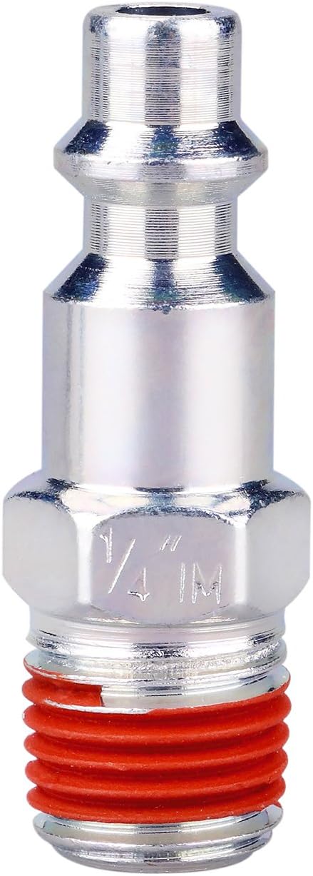 WYNNsky Air Coupler and Plug Kit, 1/4 Inch NPT Air Fittings Industrial Type, 7 Piece Air Compressor Accessories Kit - - 