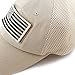The Hat Depot Low Profile Tactical Operator with USA Flag Patch Buckle Cotton Cap (USA- Khaki)