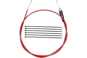 YOXUFA 50 inch Throttle Cable for Predator 79cc 97cc 196cc 212cc 2.5hp Baja Doodle Bug DB30 Warrior Heat MB200 Coleman CT100U CT200U CT200U-EX Motovox MBX10 Monster Moto MMB80 Mini Bike Go Kart