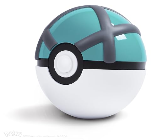 The Wand Company Original Poké Ball Authentic Replica - Realistic, Electronic, Die-Cast Poké Ball with Display Case Light Features – Officially Licensed by Pokémon in Dubai - UAE | Bobbleheads