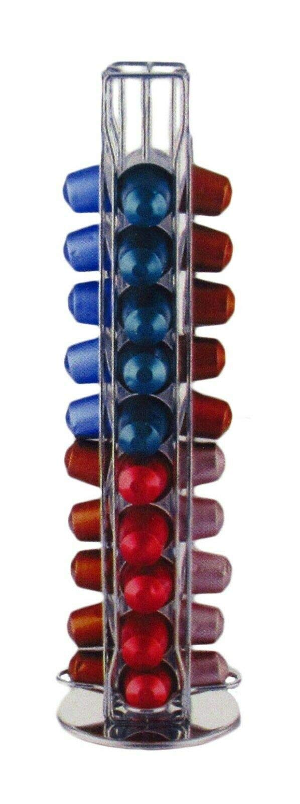 Quailitas Coffee Pod Holder – 40 Pods, Rotating Coffee Capsule Holder for Nespresso, Anti-Scratch Base, Soft Base, Premium Finish