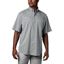 Columbia Pfg Pêche Extérieur Chemise Homme 2XL Bleu Long