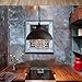 Industrial Wrought Iron Vintage Retro Crystal Pendant Light - LITFAD Adjustable 14