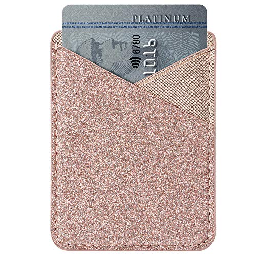 Card Holder for Back of Phone, Cell Phone Credit Wallet Pocket Stick on iPhone