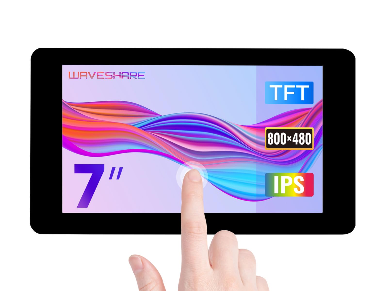 Waveshare 7inch Capacitive Touch Display for Raspberry Pi 800×480 Resolution with DSI Interface