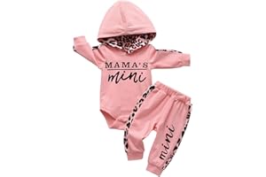 Infant Baby Girls Hoodies Long Sleeve Letter Print Pullover Sports Romper Pants Outfits Set