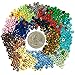 Over 2,400 Ceramic Pony Beads for Jewelry Making with Free Genuine Leather Cord Necklace - Handmade Colorful Premium Quality Craft Bead Kit - Unique Craft Supplies