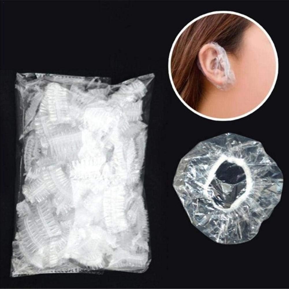 xiaokkiss 100PCS Disposable Ear Protectors Ear Covers for Hair Dye, Shower, Bathing