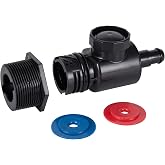 ATIE Pool Cleaner Black Universal Wall Fitting UWF Connector Assembly 9-100-9005 Replacement for Zodiac Polaris 280, 380 Black Max, 3900 Sport, TR35P, Quattro Sport Pool Cleaners