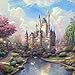 Awakingdemi DIY Diamond Painting Ancient Castle Resin with Drill Painting Cross Stitch Wall Stickers Rhinestone Painting Home Decor
