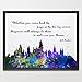 Dignovel Studios 11X14 Hogwarts Castle Quote Harry Potter Inspired Watercolor illustration Art Print N382