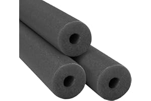 Chochkees Black Pool Noodles Swimming Hollow Core Foam Tube, Floating Thick Noodles for Floating, Pool Accessories, 52"