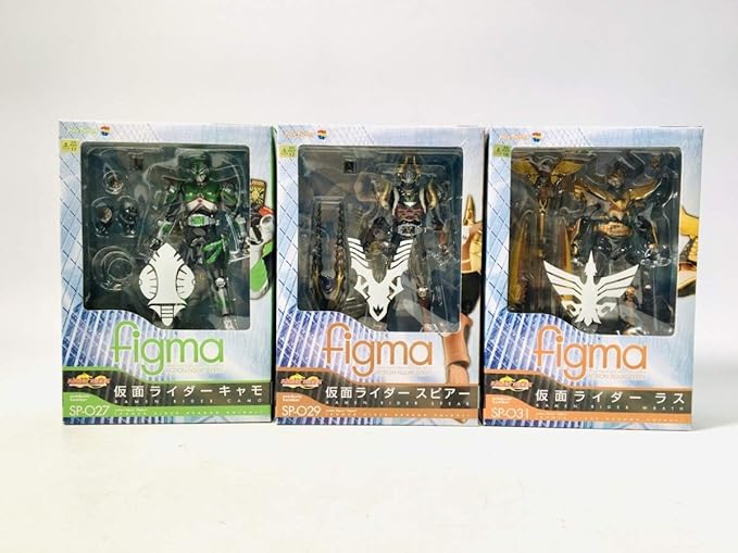 Amazon 中古品 Figma 仮面ライダードラゴンナイト 龍騎 仮面ライダーキャモ スピアー ラス 3種セット フィギュア ドール 通販