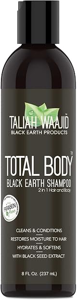 Taliah Waajid Black Earth Shampoo 8oz Total Body Gentle Clean Softening Natural view 3