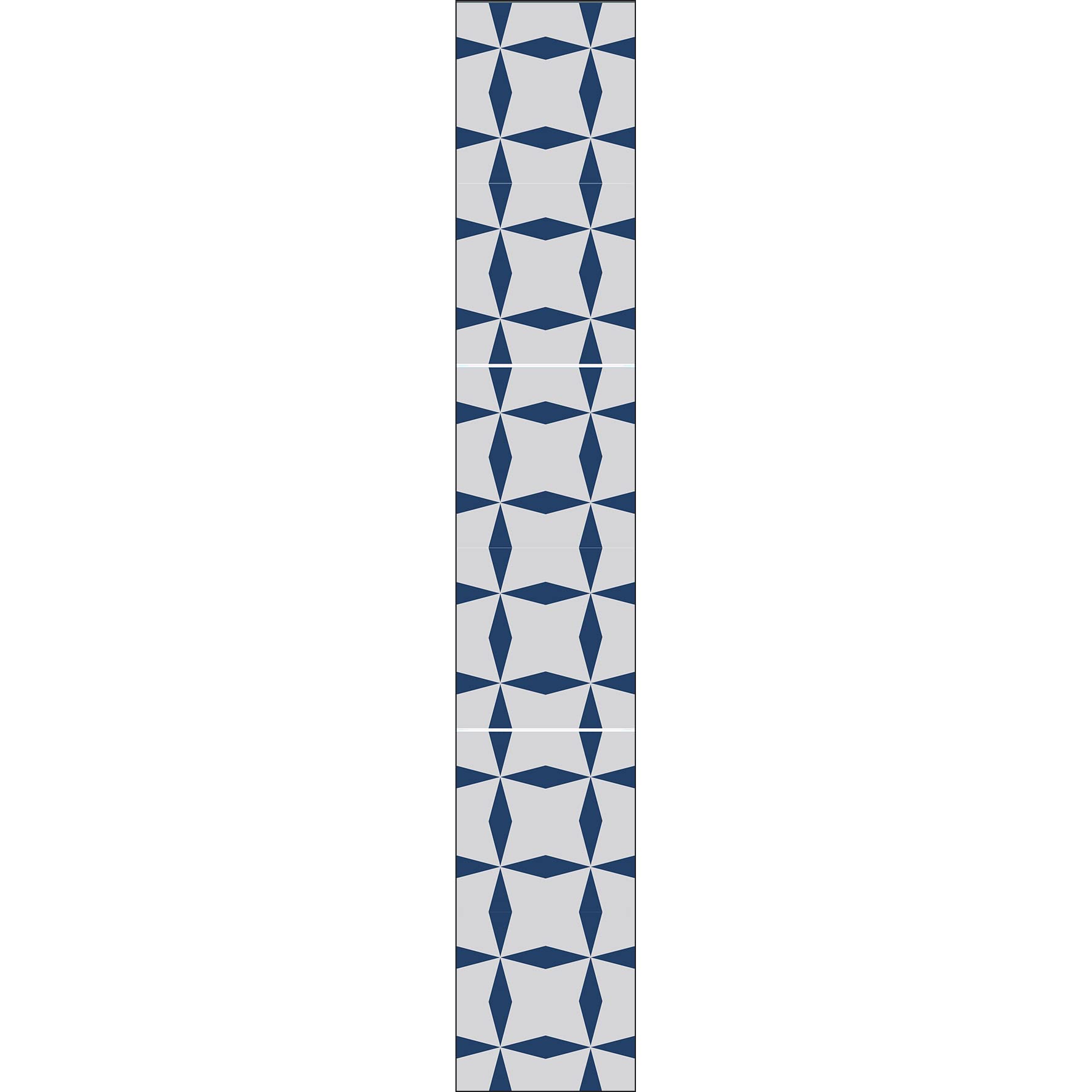 PLAGE 260610 6 Tiles Stickers - Old Tiles Bronzolo, Blue (15 x 15 cm)