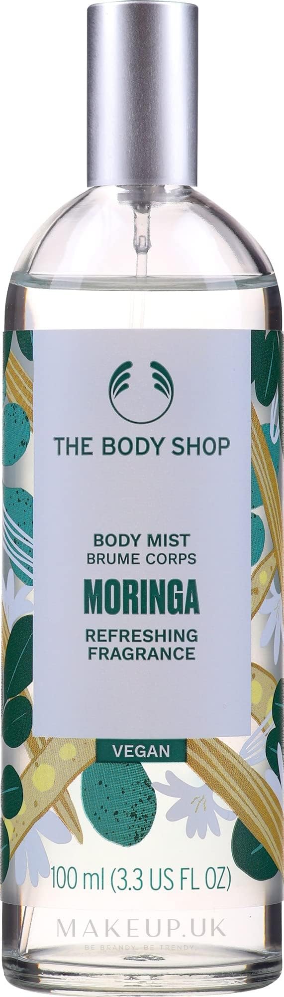 The Body Shop Moringa Body Mist 100ml Refreshing Fragrance Daily Travel