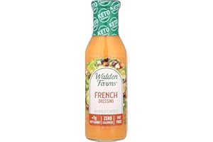 Walden Farms French Dressing – Calorie-Free, Gluten-Free, Low Carb, Keto-Friendly, Sugar-Free, Fat-Free, Dairy-Free Sweet & Tangy French Flavor – 12 oz Bottle