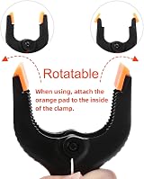 Juibao 12Pcs 3 Inch Nylon Spring Clamps Heavy Duty Woodworking Clips view 4