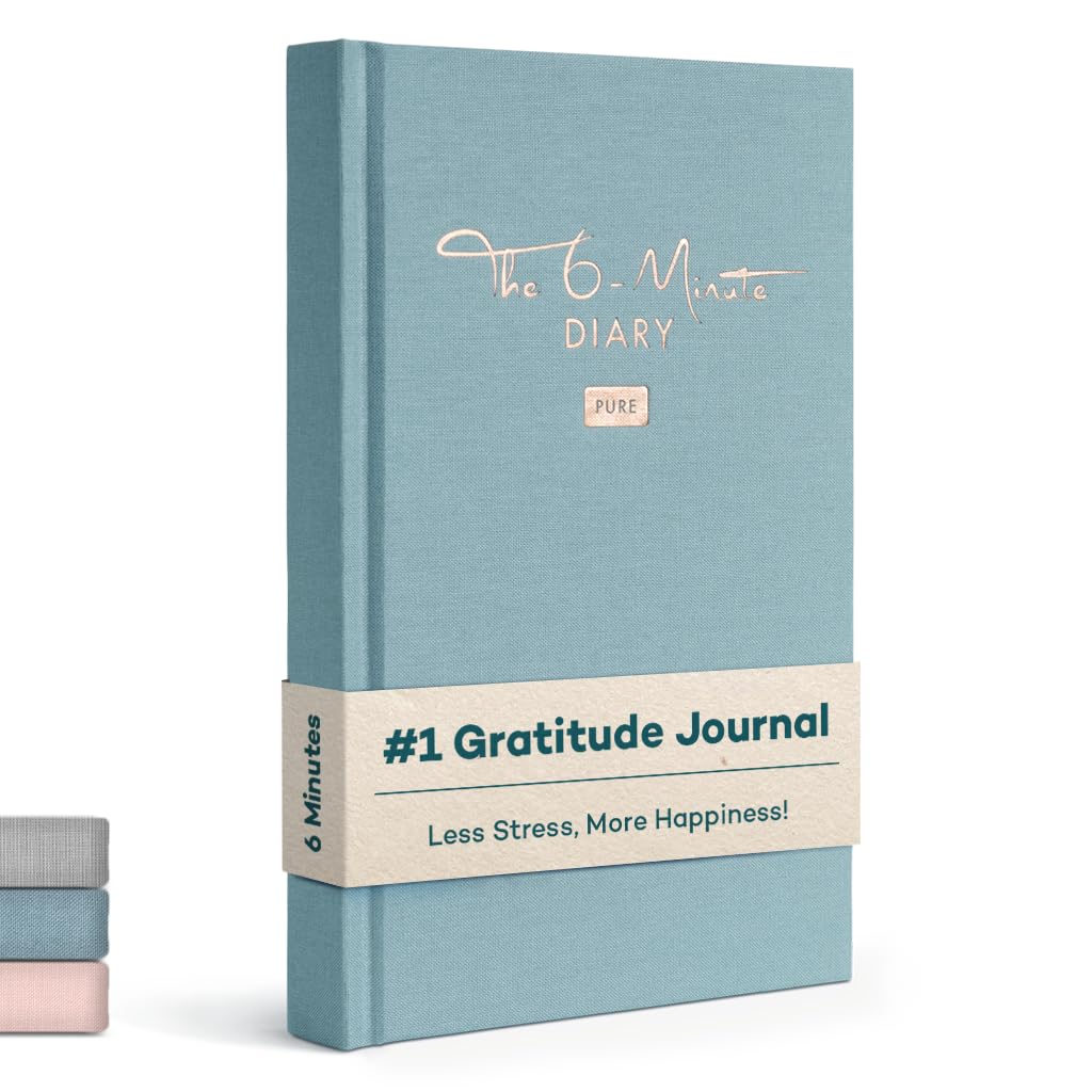 UrBestSelf 6-Minute Diary Pure – 3-Million-Copy Gratitude Journal for Women & Men – Guided Mental Health Journal Based on Positive Psychology – Daily Manifestation Journal for Self-Care & Mindfulness