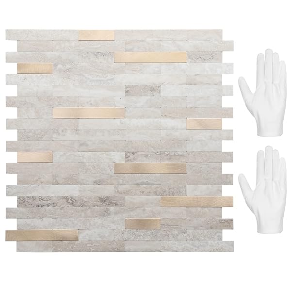 STICKGOO PEEL AND STICK BACKSPLASH, PVC WALL TILES...