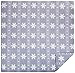 Amazon Brand – Pinzon Cotton Flannel Duvet Cover - Twin, Snowflake Dusty Blue