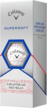 Callaway Supersoft Golf Ball 2023 Red Splatter Hybrid view 5