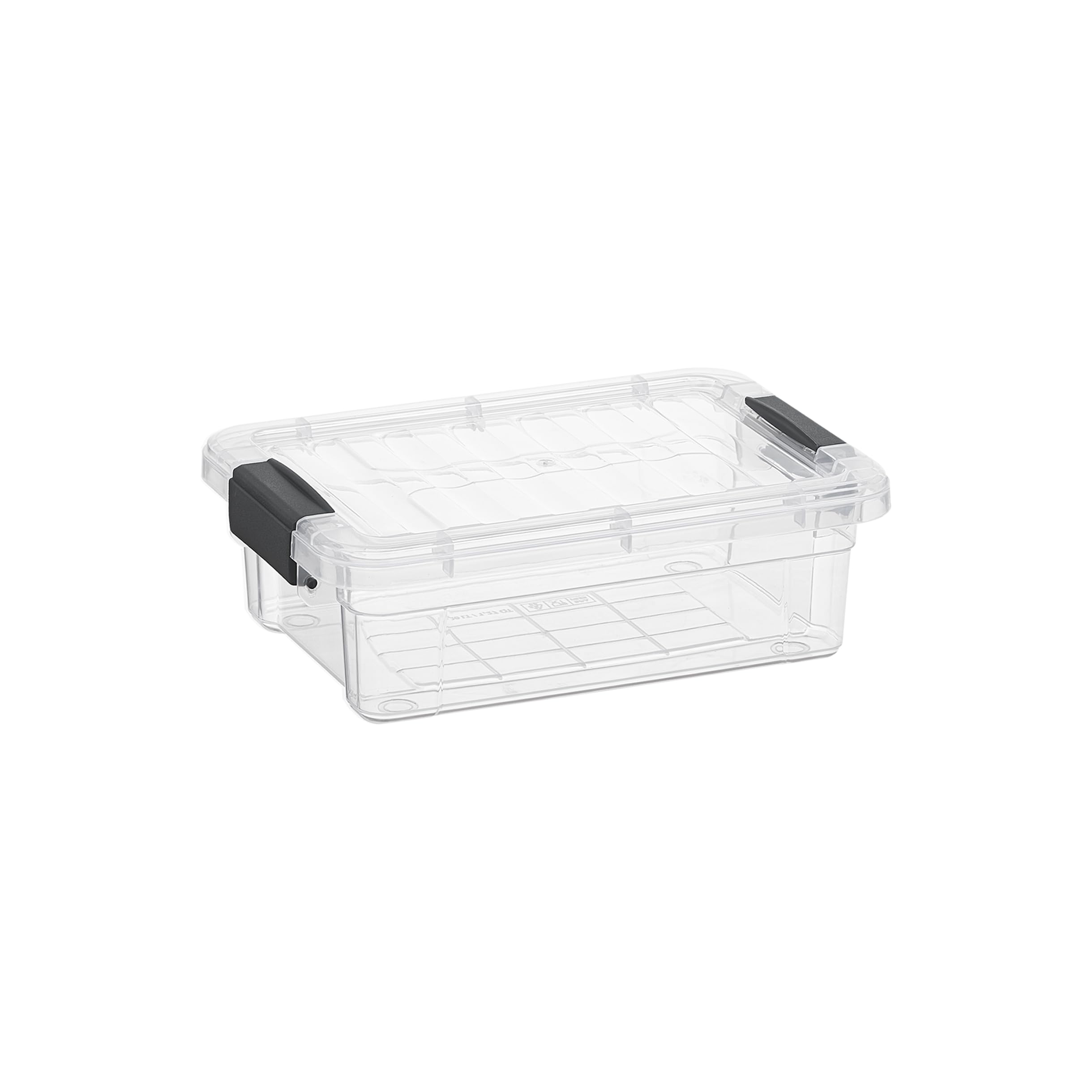 Photo 1 of Superio Clear Storage Box with Lid, 4.5 Quart Plastic Container Bins for Organizing, Stackable Crates, BPA Free, Non Toxic, Odor Free, Organizers for Home, Office, School, and Dorm