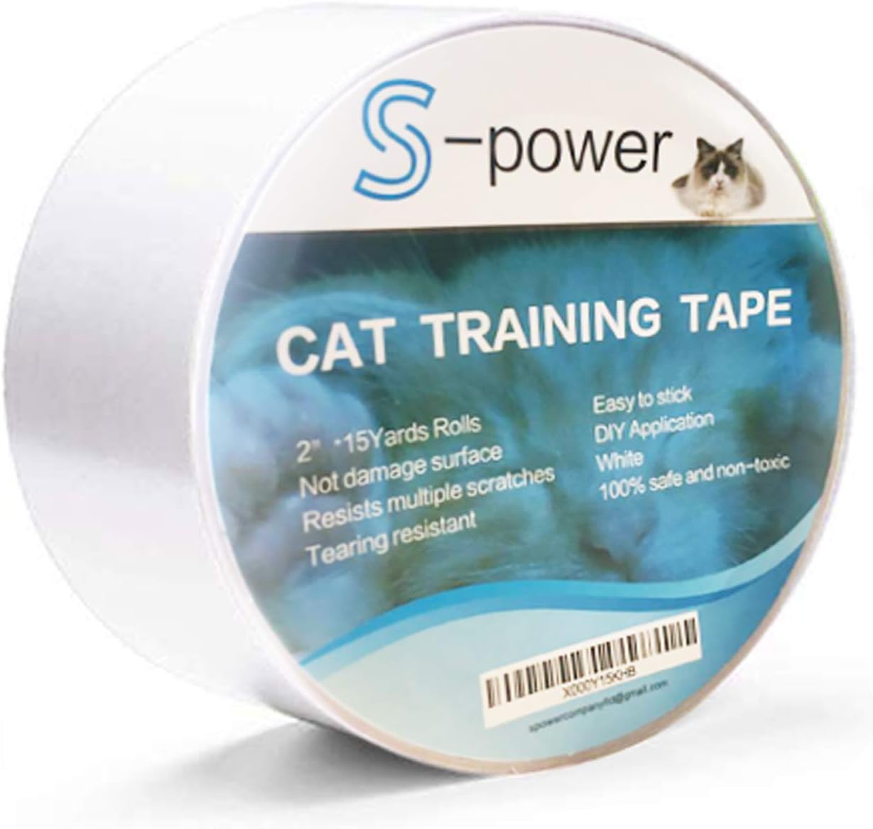 SPower AntiScratch Cat Training Tape, Easy Clear Double Sided Sticky