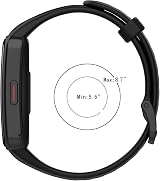 EasyULT Replacement Strap for Huawei Band 7 6 Honor Band 6 Black Silicone Soft view 5