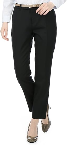 Amazon Co Jp ヨウフクノアオヤマ 洋服の青山 エヌ ライン プレシャス N Line Precious オールシーズン用 9分丈 ストレッチ 無地 テーパードパンツ Nt A Clothing Accessories