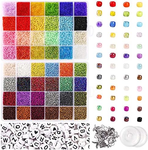 UOONY 35000pcs Bracelet Beads for Jewelry Making Kit