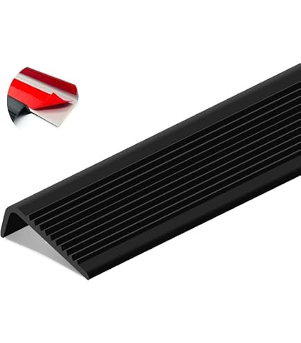 3-Pack Vinyl Self-Adhesive Stair Nosing – Non-Slip Edge Protector, Brown, 2.5x2.5cm, 118" Total Length – Waterproof, Easy Install, Indoor/Outdoor Steps
