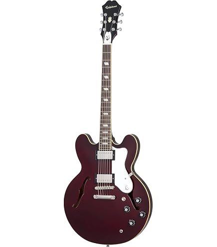 Amazon.com: Epiphone Riviera Semi Hollowbody Archtop, Royal Tan