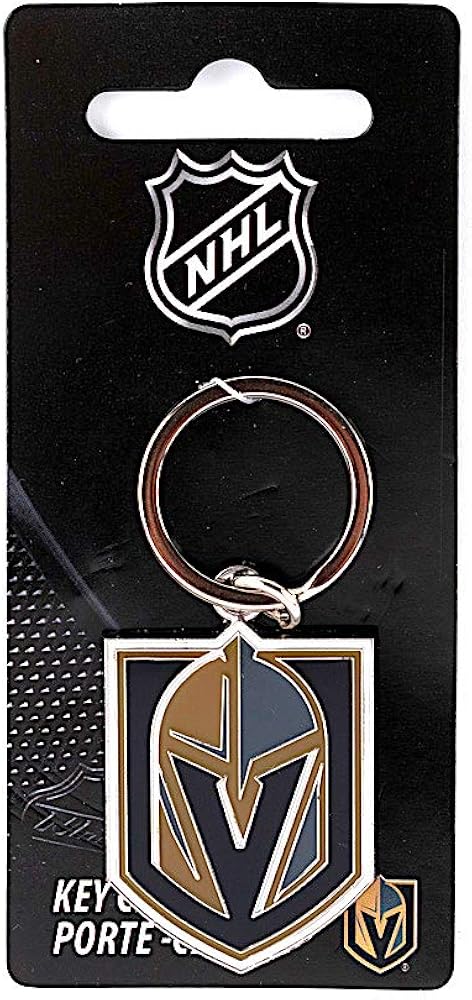 UPI Marketing, Inc. NHL Vegas Golden Knights KeychainTeam Logo, Team Colors, One Size : Sports & Outdoors